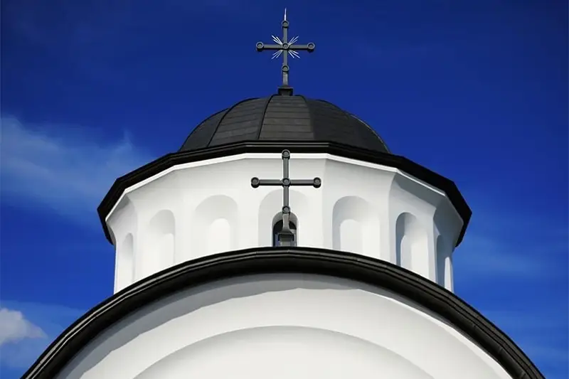 Menuiserie en Bois Stratifié: Centre Orthodoxe Chrétien (CBROM), Munich, Allemagne