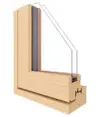 Menuiserie en Bois Fenêtres Profilé LUCA IV 42 Viennois